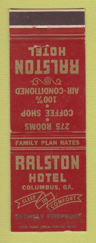 Matchbook Cover - Ralston Hotel Columbus GA