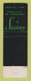 Matchbook Cover - Saxony Hotel Miami Beach FL feature