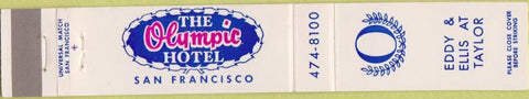 Matchbook Cover - Olympic Hotel San Francisco CA 10 Strike