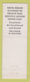 Matchbook Cover - Rancher Motel Miami FL feature