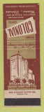 Matchbook Cover - Colonial Hotel Miami FL