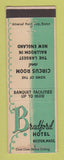 Matchbook Cover - Bradford Hotel Boston MA WEAR