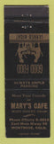 Matchbook Cover - Mary's Cafe Montrose Colorado