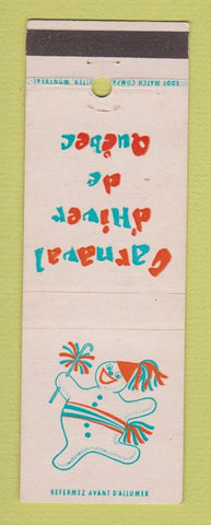 Matchbook Cover - Carnaval D'HIver de Quebec QC 1969