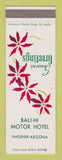 Matchbook Cover - Bali HI Motor Hotel Phoenix AZ Christmas