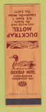 Matchbook Cover - Ducktrp Motel Lincolnville ME
