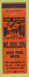 Matchbook Cover - Deer Trail Motel Conneaut OH