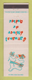 Matchbook Cover - Carnaval D'HIver de Quebec QC 1969