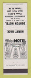 Matchbook Cover - Denton Motel Tatum NM Rambo
