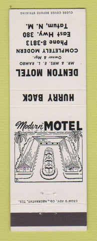 Matchbook Cover - Denton Motel Tatum NM Rambo