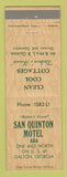 Matchbook Cover - San Quinton Motel Dalton GA