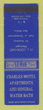 Matchbook Cover - Charles Motel Truth or Consequences NM