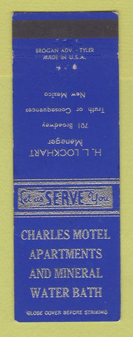 Matchbook Cover - Charles Motel Truth or Consequences NM