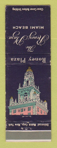 Matchbook Cover - Roney Plaza Hotel Miami Beach FL WEAR