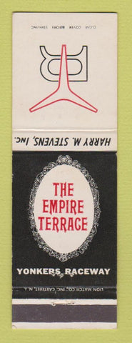 Matchbook Cover - Empire Terrace Yonkers Horse Racing Track NY Harry Stevens