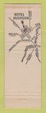 Matchbook Cover - Hotel DeAnza San Jose CA Hughson Modesto