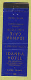 Matchbook Cover - Idanha Cafe Boise ID Hotel WEAR