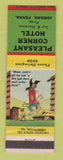 Matchbook Cover - Pleasant Corner Hotel Jordan PA hillbilly