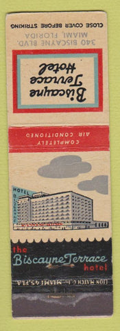 Matchbook Cover - Biscayne Terrace Hotel Miami FL
