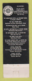 Matchbook Cover - McAllister Hotel Miami FL WEAR