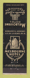 Matchbook Cover - Melbourne Hotel St Louis MO