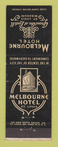 Matchbook Cover - Melbourne Hotel St Louis MO