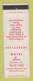 Matchbook Cover - Motel Leon Dothan AL Restaurant WEAR