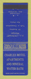 Matchbook Cover - Charles Motel Truth or Consequences NM