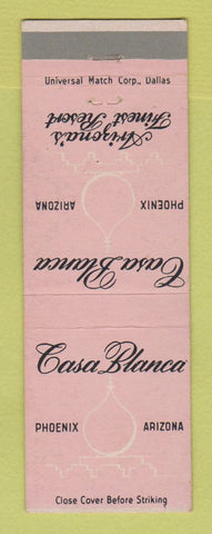 Matchbook Cover - Casa Blanca Resort Phoenix AZ
