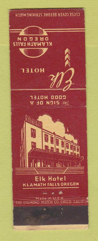 Matchbook Cover - Elk Hotel Klamath Falls OR