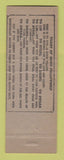 Matchbook Cover - Lathrop Corner Flying A oil gas Lathrop CA hillbilly
