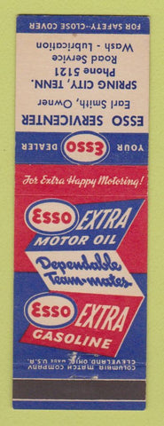 Matchbook Cover - Esso oil gas Spring City TN