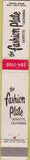Matchbook Cover - Fashion Plate Lafayette CA 10 Strike