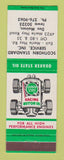 Matchbook Cover - Scothorn Standard oil gas Quaker State Des Moines IA