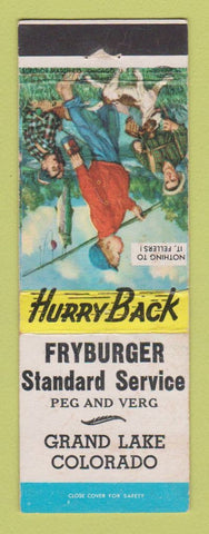 Matchbook Cover - Fryburger Standard oil gas Grand Lake Colorado