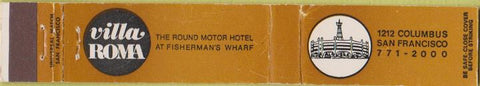 Matchbook Cover - Villa Roma San Francisco CA 10 Strike