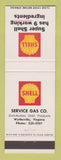 Matchbook Cover - Shell oil gas Wytheville VA
