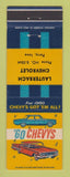 Matchbook Cover - 1960 Chevrolet Lauterbach Perry IA