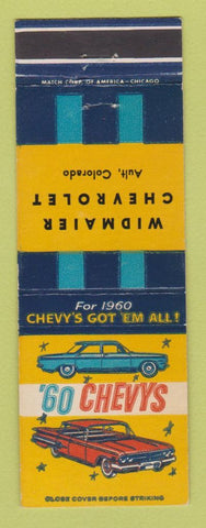 Matchbook Cover - 1960 Chevrolet Widmaier Ault Colorado