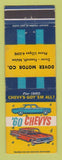 Matchbook Cover - 1960 Chevrolet Dover Foxcroft ME