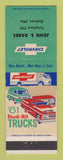 Matchbook Cover - 1961 Chevrolet Trucks John Dabbs Quitman MS