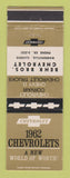 Matchbook Cover - 1962 Chevrolet Behr Bros Warrenville IL