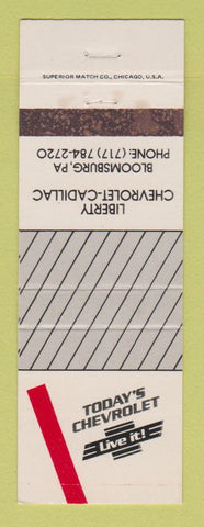 Matchbook Cover - Liberty Chevrolet Cadillac Bloomsburg PA WEAR