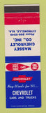 Matchbook Cover - 1965 Chevrolet Massey Citronelle AL
