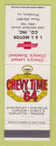 Matchbook Cover - 1964 Chevrolet L&L Motors Winnsboro LA
