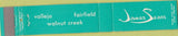 Matchbook Cover - James Sears Vallejo Mill Valley Napa CA 10 Strike