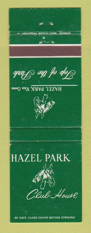 Matchbook Cover - Hazel Park Horse Racing MI WEAR