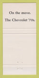 Matchbook Cover - Chevrolet Fred Bennett Baldwyn MS 30 Strike