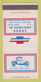 Matchbook Cover - Chevrolet Sands Macclenny FL 30 Strike