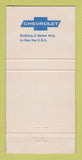 Matchbook Cover - Chevrolet Sands Macclenny FL 30 Strike